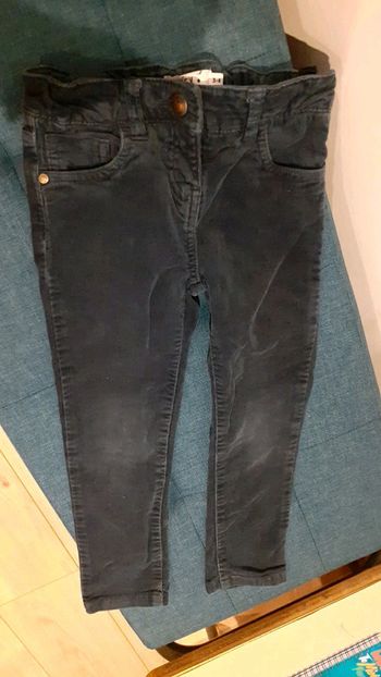 Pantalon  velours bleu marine