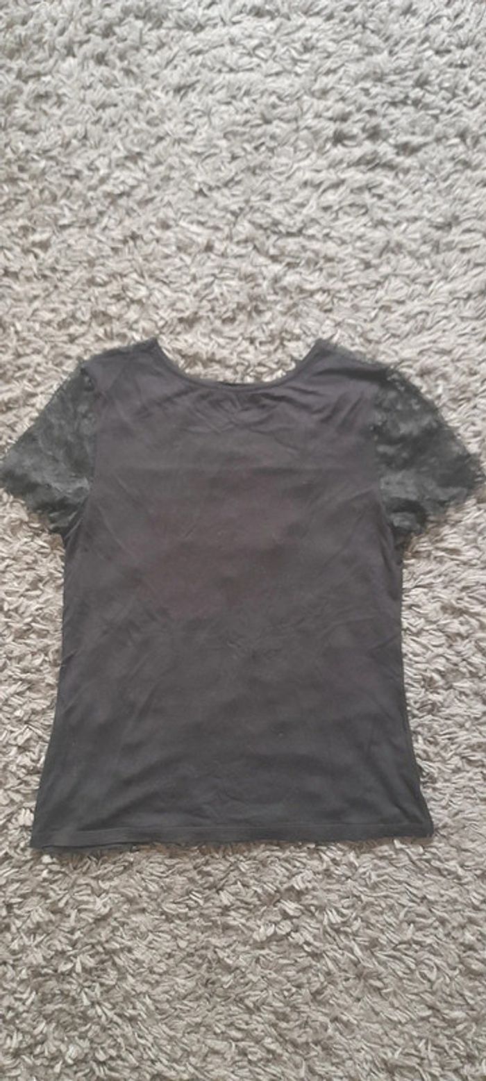 T-shirt Top bi matière - photo numéro 5