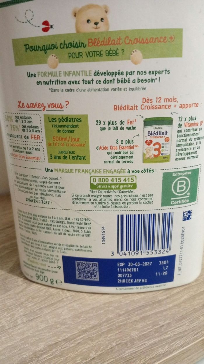 Lait 3e age - photo numéro 2