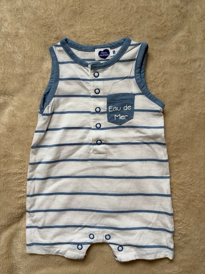 Lot de combinaisons short 3 mois - photo numéro 5