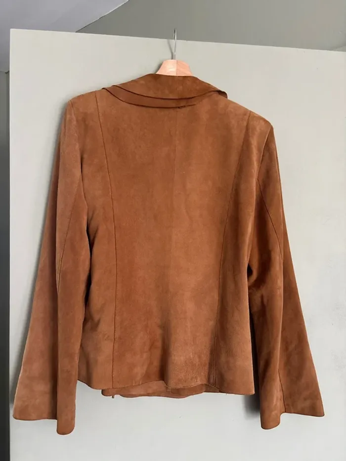 Veste cache cœur en daim - photo numéro 6