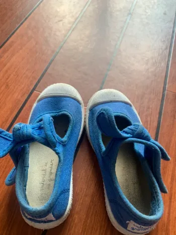 Chaussure toile bleu
