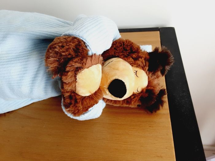 Grande peluche Michka ronfleur 40 cm de Masha et Michka, veilleuse et Michka ronfle Neuve, Simba - photo numéro 2