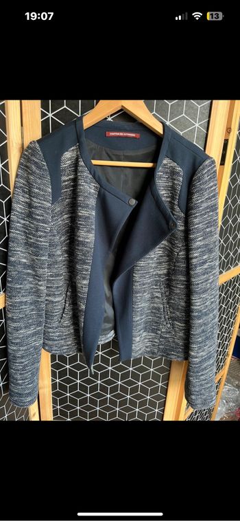 Veste gris bleue Comptoir des cotonniers