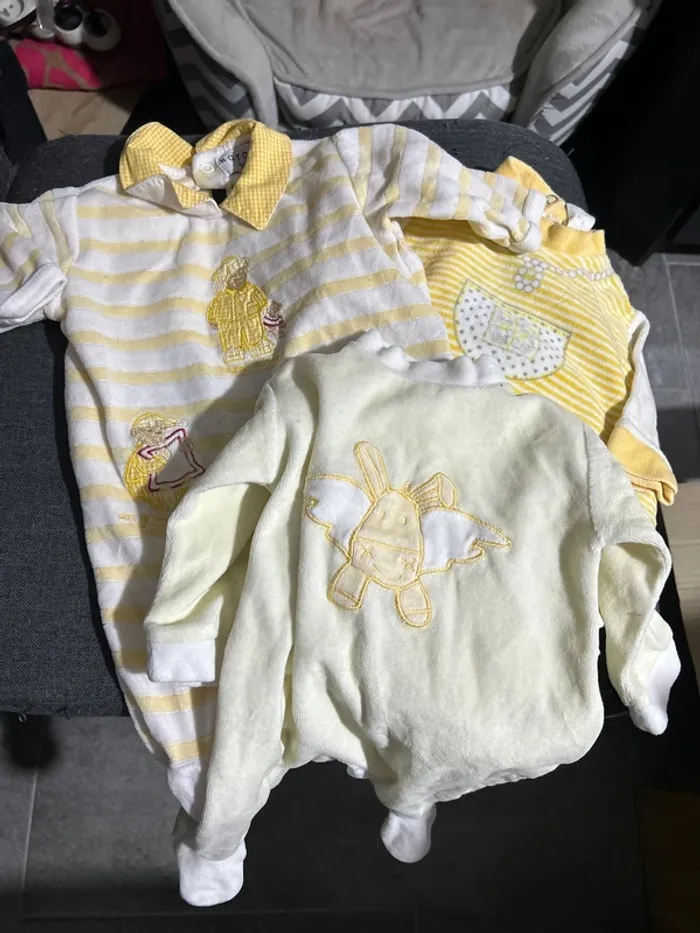 Lot 3 pyjama jaune