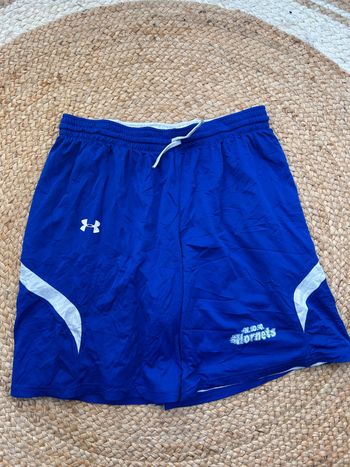 Short Under Armour Loose Réversible Bleu & Blanc Homme Taille M | Très Bon État | Sportwear | SM1521