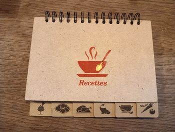 Carnet de recettes de cuisine