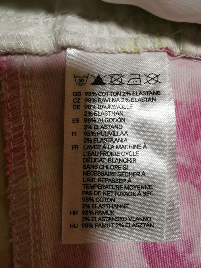 Mini jupe à fleurs multicolore H&M T38 - photo numéro 6