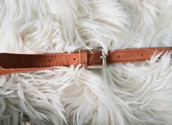 👜Magnifique petit sac en croute de cuir camel pimkie neuf jamais porté - photo numéro 6