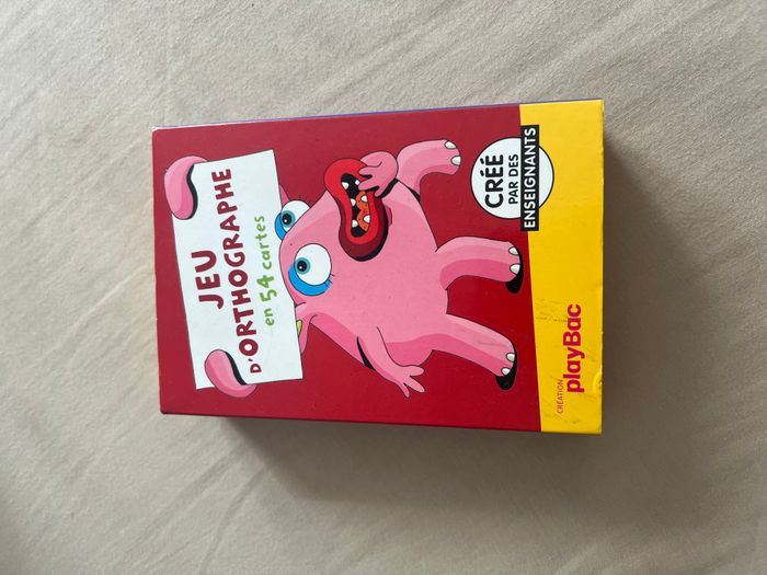 Jeu d’orthographe en 54 cartes – PlayBac