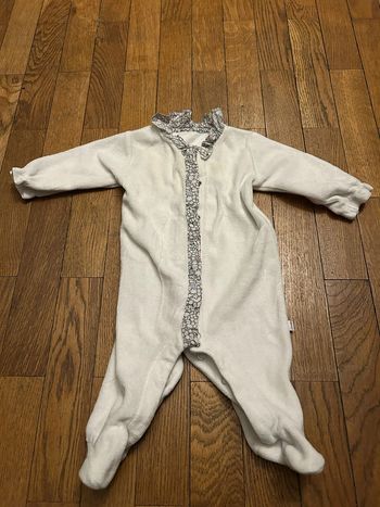 Pyjama Jacadi blanc – 3 mois – 6 €