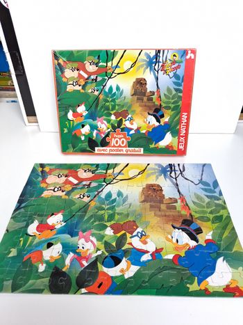 Puzzle vintage Disney La bande à Picsou Ducktales 100pc avec poster