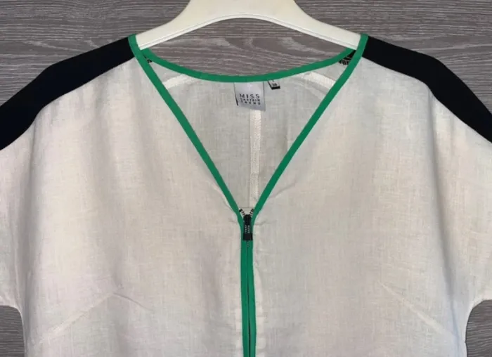 Robe Captain tortue tbe 38   haut en lin  peu porté - photo numéro 2