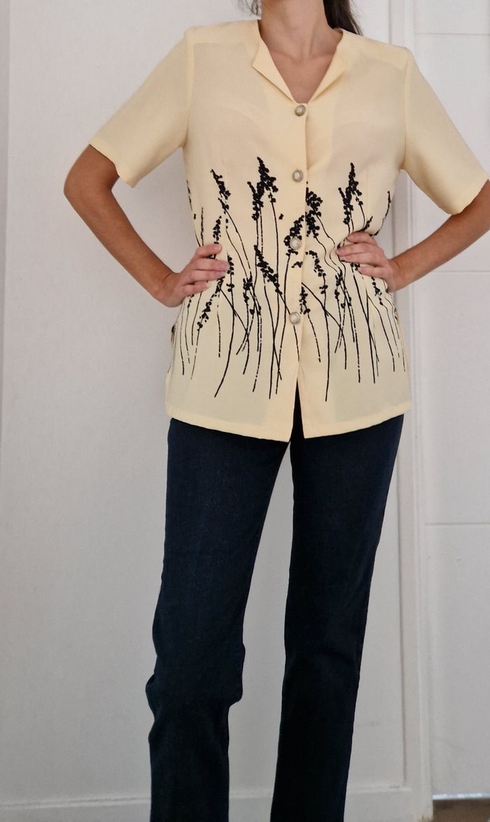 Chemisier afibel boutons bisous taille 38/40 - photo numéro 5