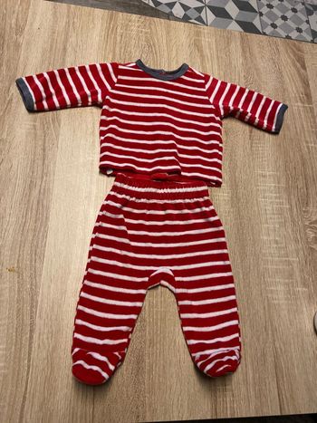 Pyjama 2 pièces molletonné vertbaudet 3 mois