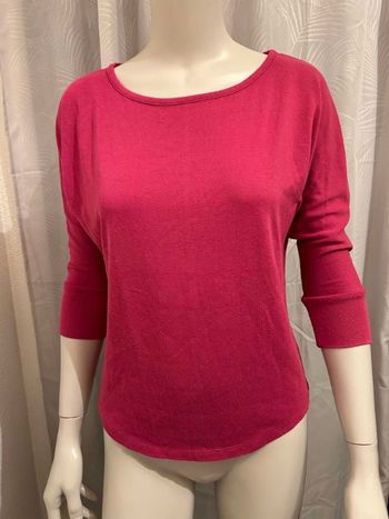 Pull manches 3/4 rose fuchsia Mim M 38