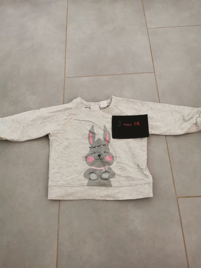 Pull lapin 9 mois