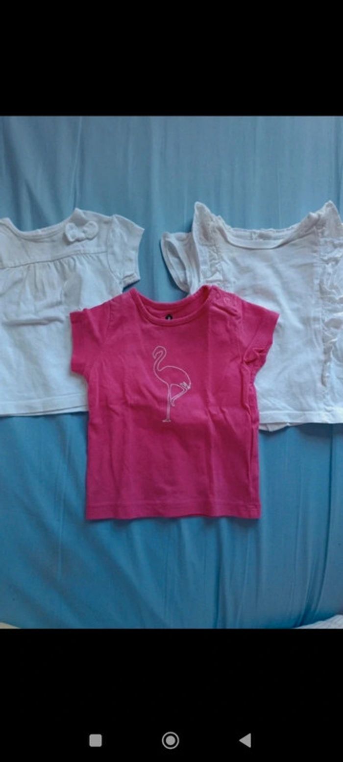 3 tee-shirts 3 mois