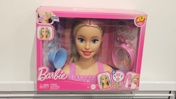 Tête à coiffer Barbie blonde avec ses accessoires