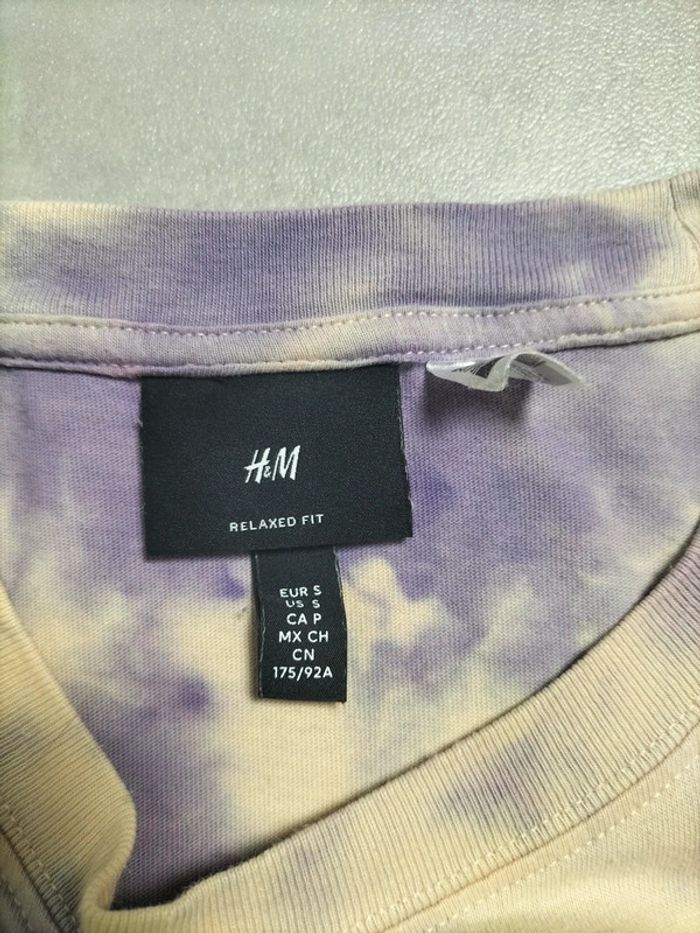 T-shirt H&M – The Simpsons Krusty Burger – Tie & Dye violet - photo numéro 5