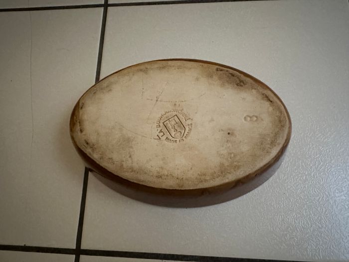 petit plat ovale marron en céramique - photo numéro 4