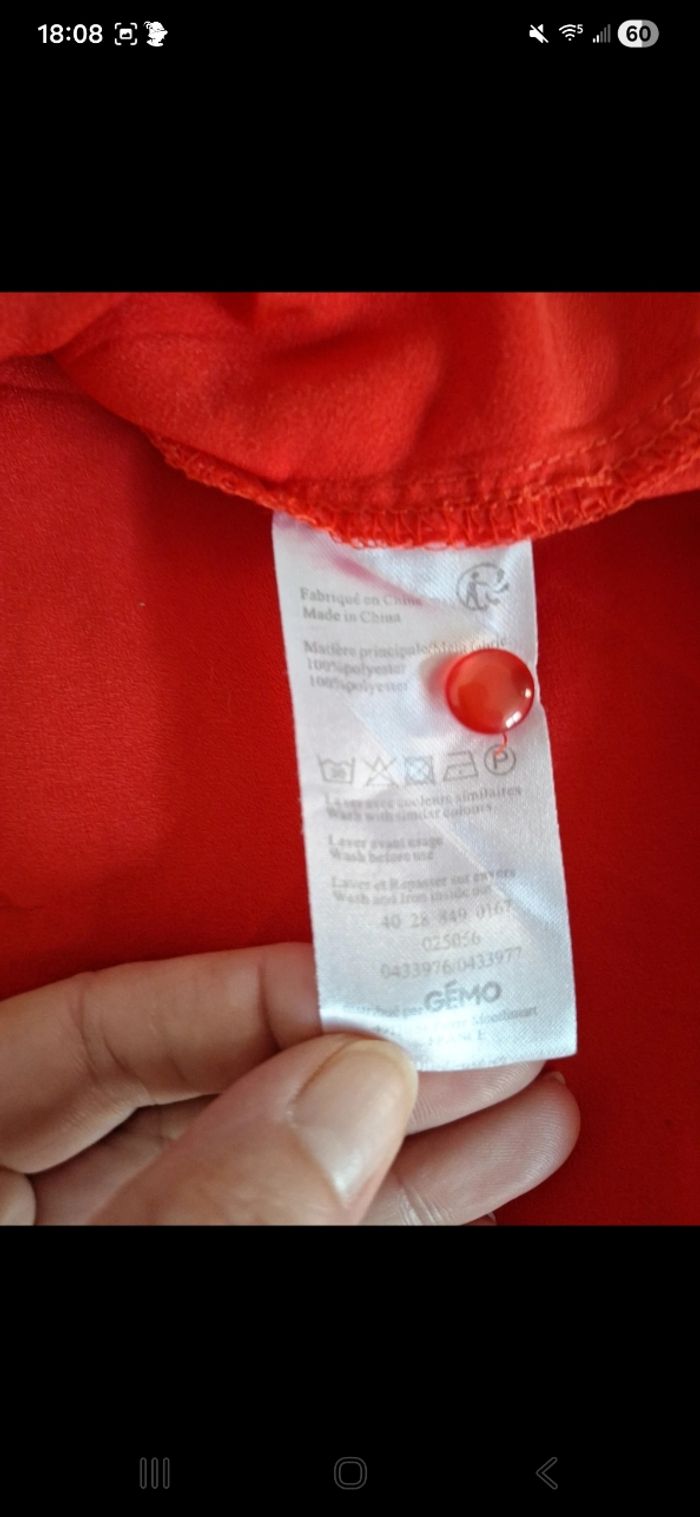 Blouse rouge - photo numéro 7
