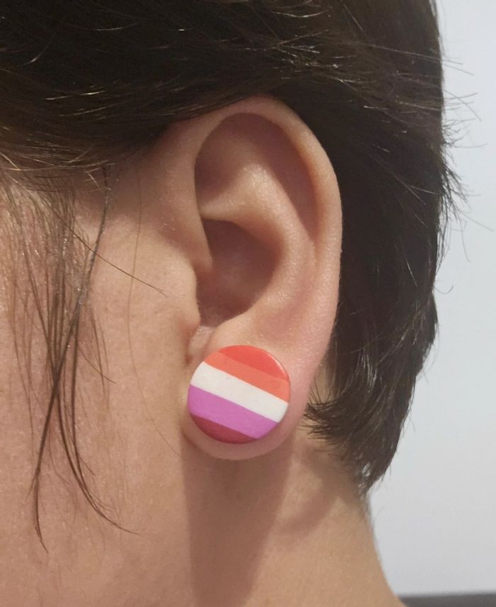 Paire de boucles d'oreille Lgbt - photo numéro 3