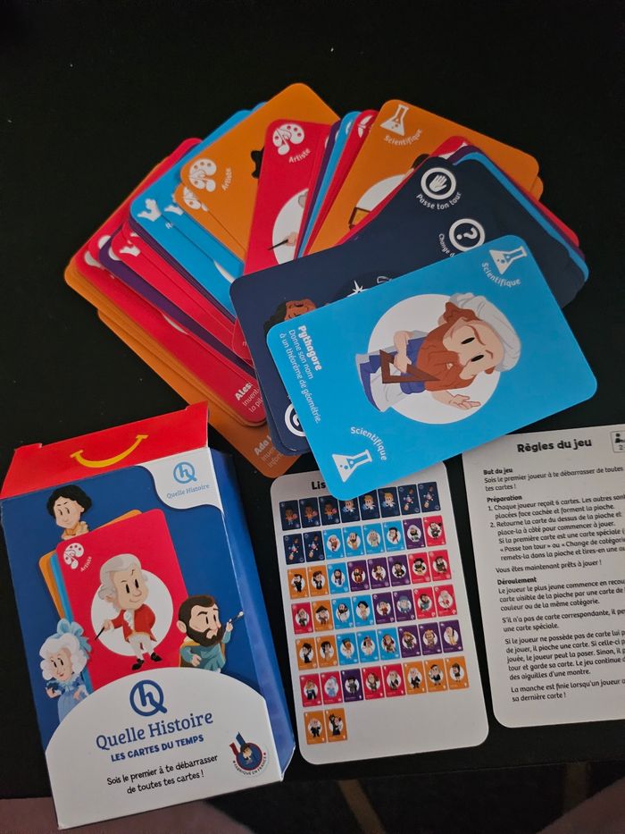 Jeux de carte Quelle Histoire
