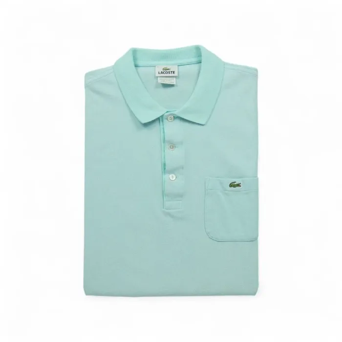 Lacoste Polo manches courtes Homme Taille L Bleu clair #Qwe1239