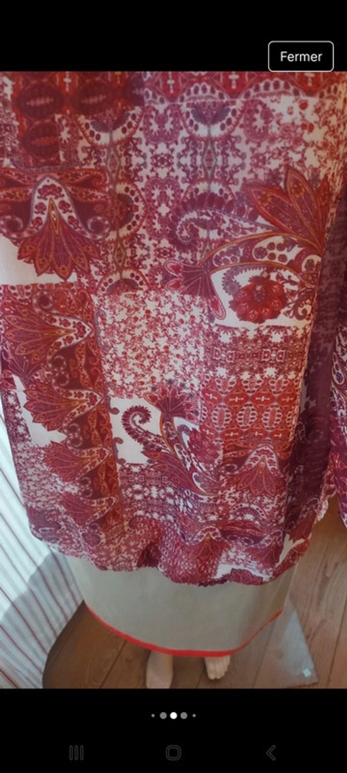 Jolie Blouse doublé Claude Arielle taille 48 - photo numéro 7