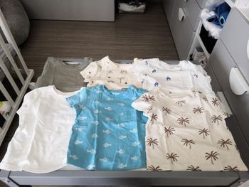 Lot de 6 tee-shirts manches courtes 9 mois (74 cm) Kiabi