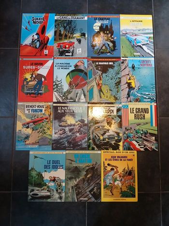 Lot de 15 bd valhardi 1 à 15,REED/EO (série complète cartonnée)