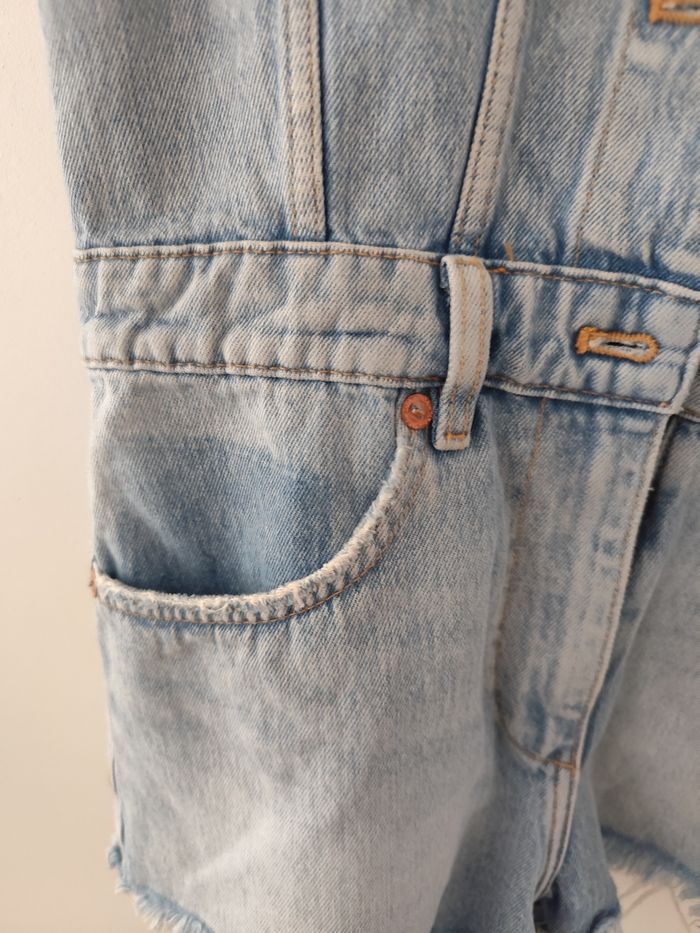 Combi short Zara en jean - photo numéro 3