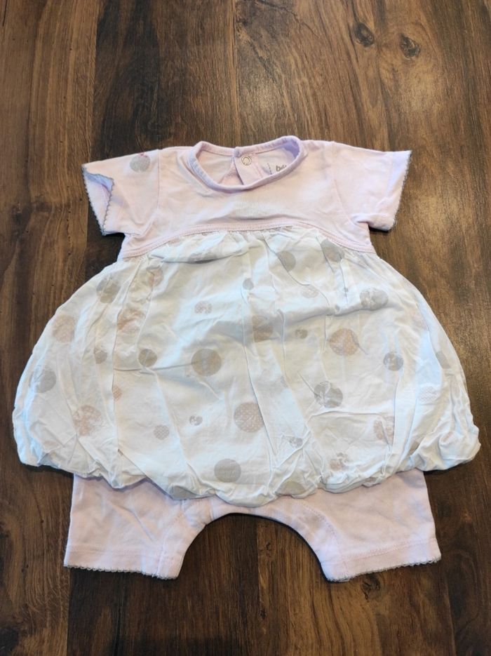 Robe combi fille 3 mois été