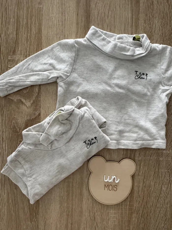 Sous pull col roulé - Taille 1 mois