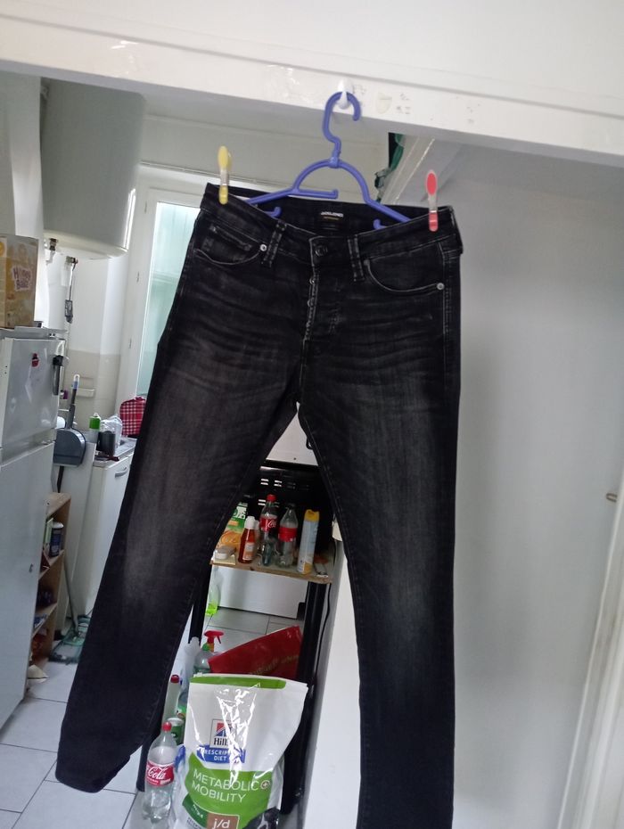 Jean slim de marque Jack & Jones taille l - photo numéro 3