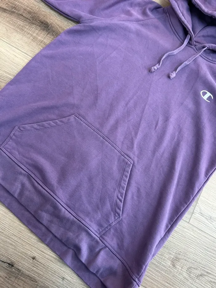 Pull homme champion sweat homme sweat à capuche violet homme taille L - photo numéro 3