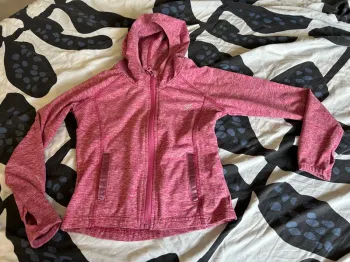 Veste rose éclair / zip à capuche 7 ans / 8 ans Young dimension