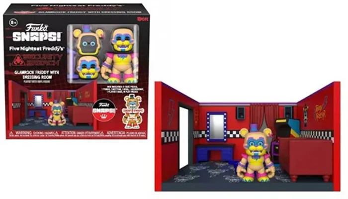 Five Nights at Freddy's: Funko Snaps Glamrock Freddy with Dressing Room Snap & Swap Figure