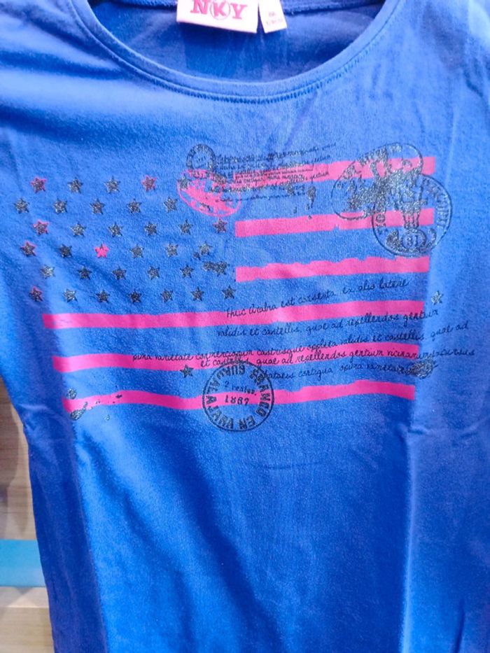 T-shirt manches longues Fille 8 ans - photo numéro 3