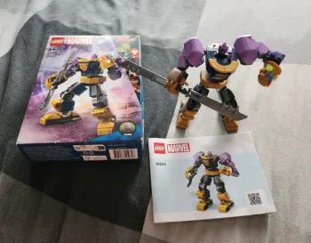 LEGO 76242 Marvel L’Armure Robot de Thanos, Figurine Avengers, Jouet de Construction