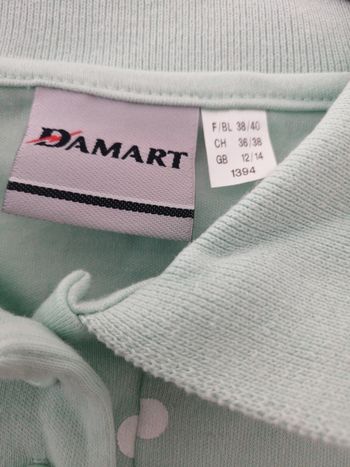 Haut vert à pois blanc