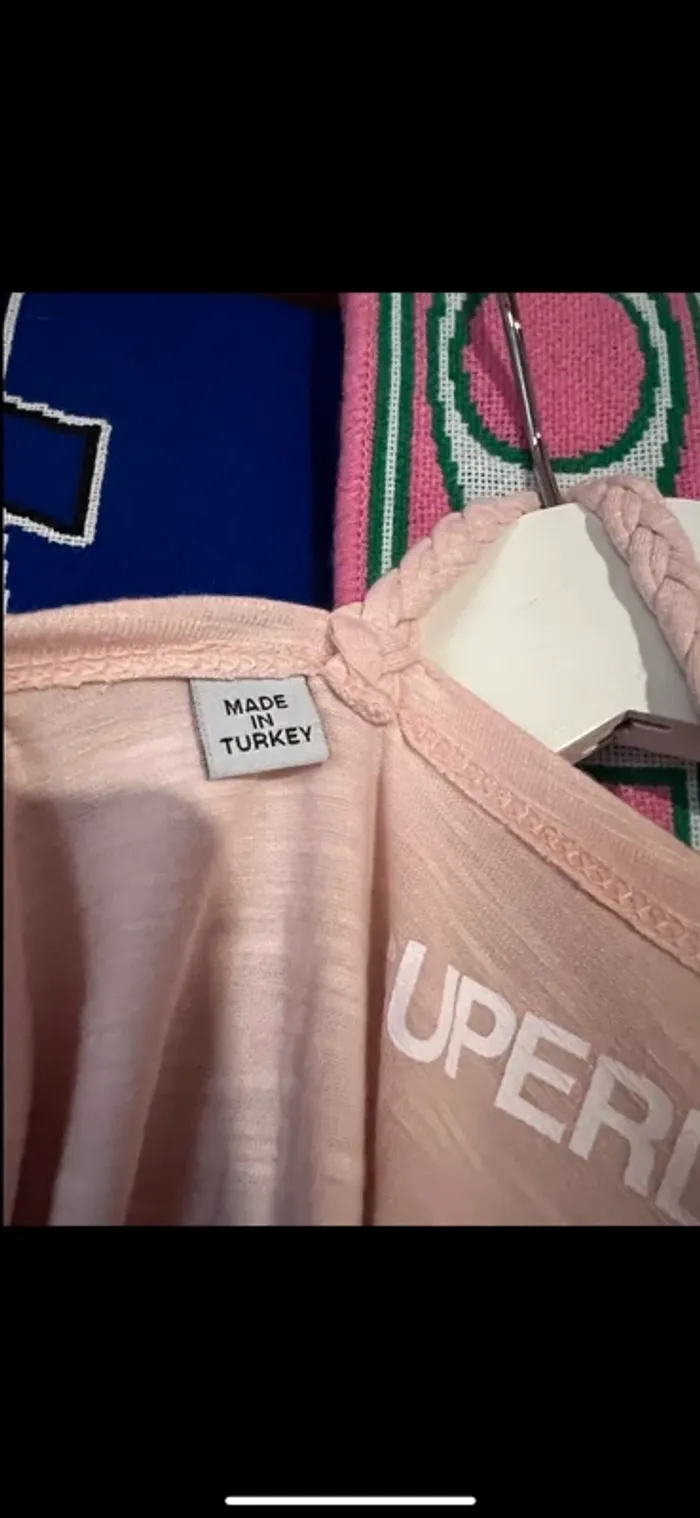 Haut superdry rose S - photo numéro 4