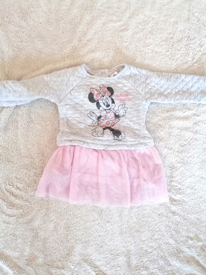 Jolie tunique/robe Minnie manches longues 12 mois