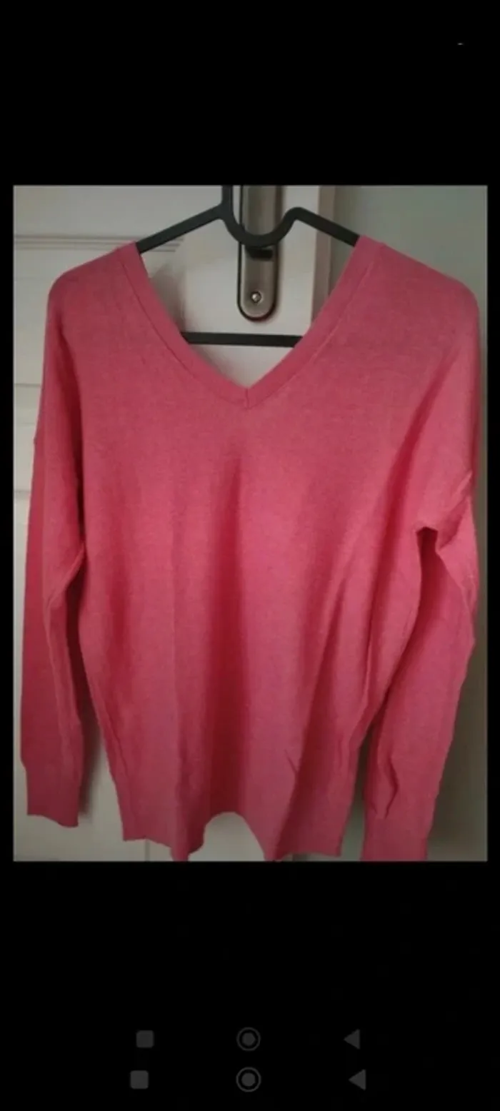 Pull rose réversible Promod 36 - photo numéro 5