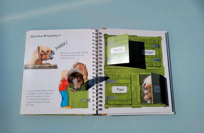 Livre animé à volets Les P'tits Juniors : 🐴 Les Poneys 🧲 35 - photo numéro 10