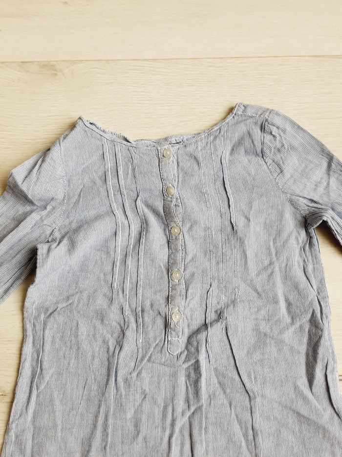 Vêtement fille chemise tunique rayée Kiabi 6 ans - photo numéro 2