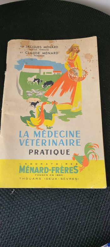 Ancien livre la médecine vétérinaire pratique