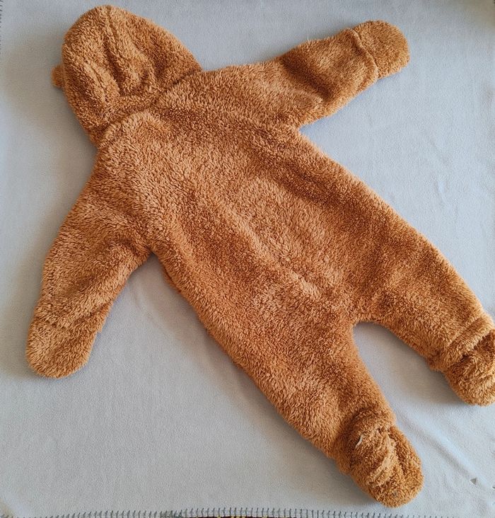 Combipilote ourson marron polaire molletonné main/gant amovible et pied amovible - photo numéro 2