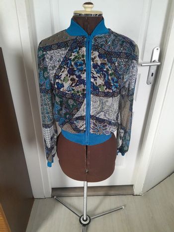 Veste voile zippée classic tricot vintage